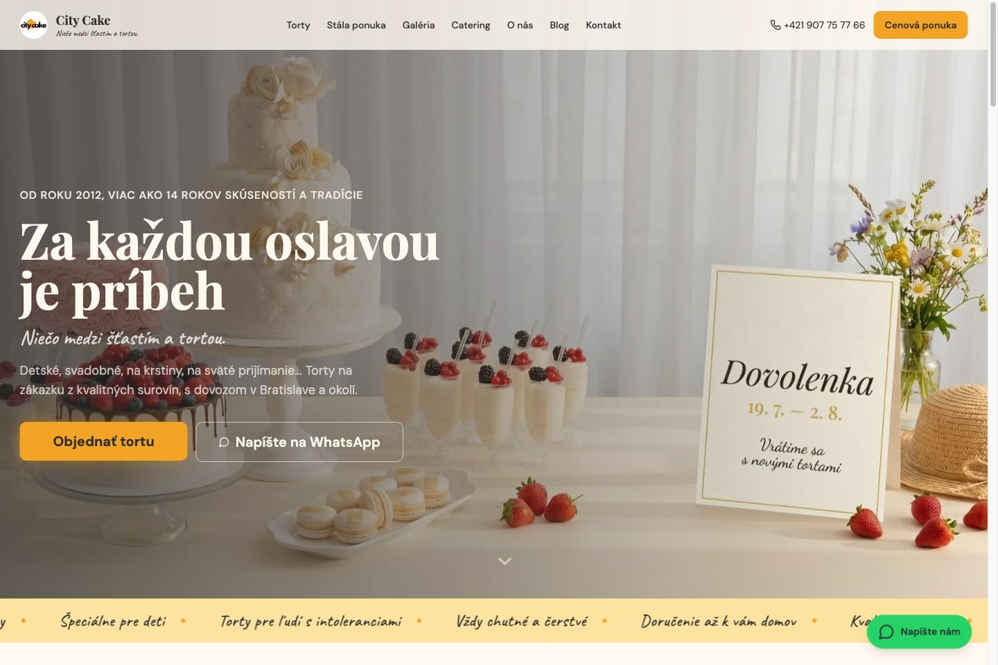 Domovská stránka City Cake Company