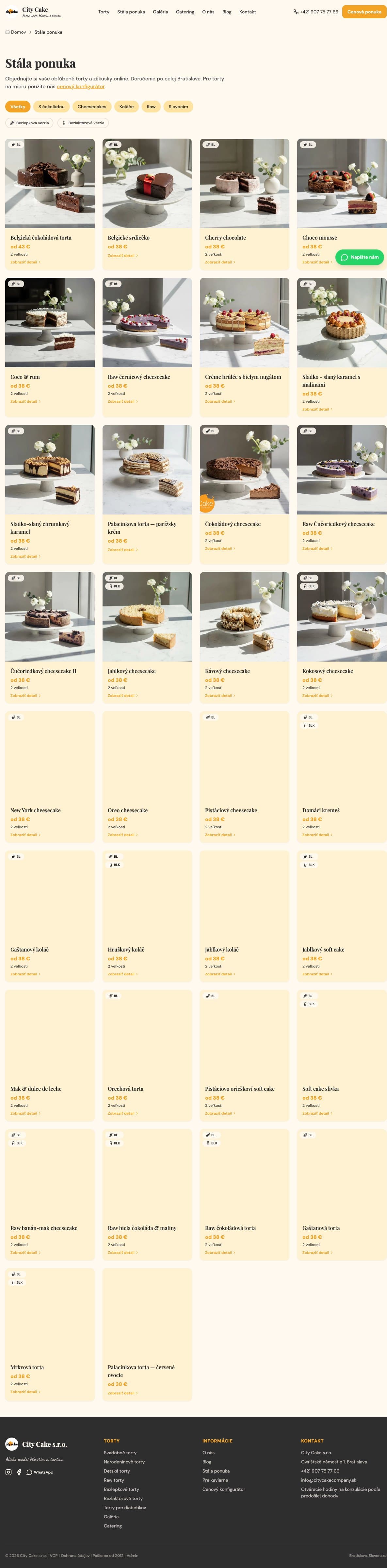 Katalóg tort v eshope